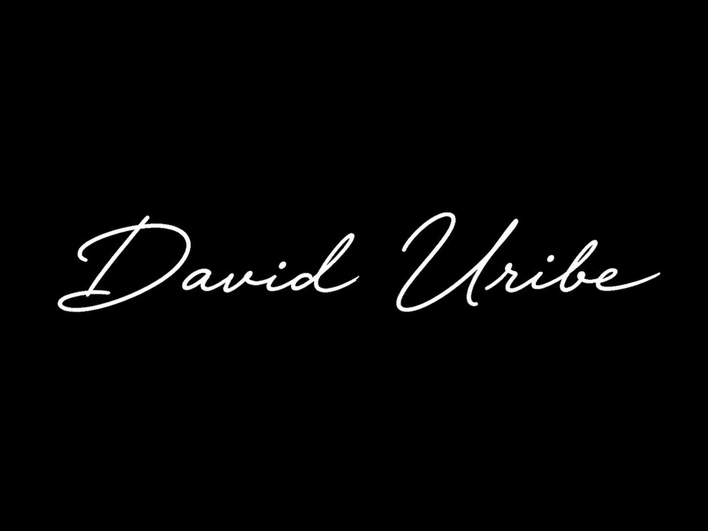 Firma de David Uribe